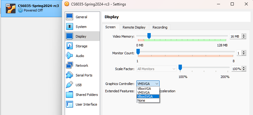 vboxsvga settings